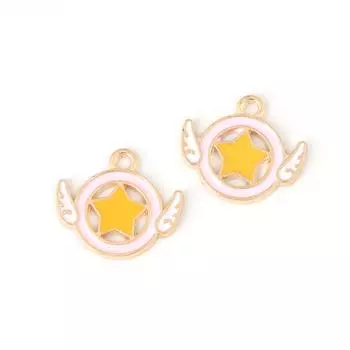 10 шт. 17*19 мм мультяшные подвески из масляного сплава с каплями для изготовления ювелирных изделий DIY серьги шейный браслет 17*19mm 10pcs