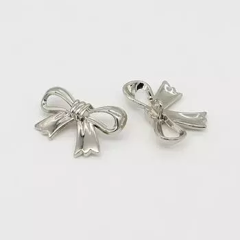 10 шт. 17-28 мм подвесные металлические пуговицы для галстука-бабочки с покрытием, серебряные полые пуговицы для свитера, пальто, костюма, кардигана, декоративные пуговицы 17mm серебряный