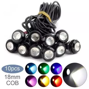 10 шт. 18/23 мм автомобильный светильник Eagle Eye DRL светодиодные дневные ходовые огни резервные парковочные сигнальные лампы 18mm светло-синий