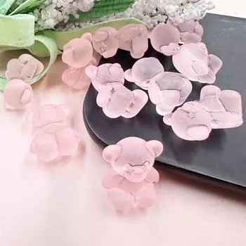 10 шт. 18 мм * 15 мм * 11 мм смолы желе матовые бусины в виде плюшевого мишки для DIY браслет ожерелье серьги ремесло изготовления ювелирных изделий фурнитура ювелирные аксессуары 18MM*15MM*11MM 10 pieces зелёный