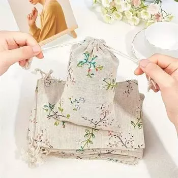 10 шт. 18 см*13 см подарочный мешок на шнурке хлопковый мешок-саше день рождения декор свадьба подарочный мешок вечеринка 10pcs