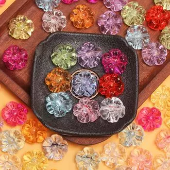 10 шт. 19,3 мм модные акриловые прозрачные кристаллы сливы свободные бусины для изготовления ювелирных изделий DIY ювелирные аксессуары розовый