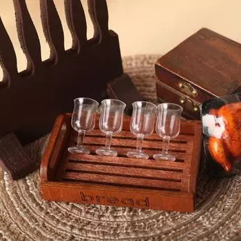 10 шт. 1:12 чашек для кукольного домика, реалистичный вид, сделай сам, мини-кубок для вина, модель кубка, игрушка для ролевых игр, реквизит для фотосъемки