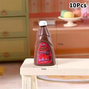 10 шт. 1:12 кукольных домиков Миниатюрный симулятор еды Игрушка Банка варенья Мебель Модель дома Декор Игрушка Кукольный дом Аксессуары