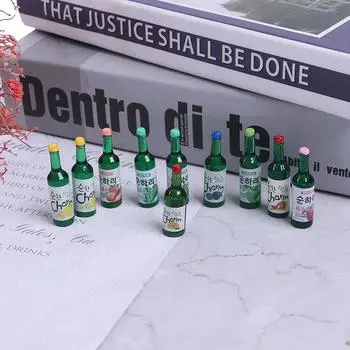 10 шт. 1:12 кукольных миниатюрных винных напитков, модель ролевых игр, еда, кухня, игрушки One Size