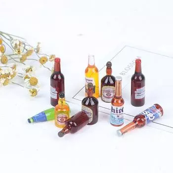 10 шт. 1:12 кукольных миниатюрных напитков, винных моделей, кукол, кухонных принадлежностей