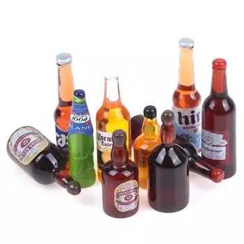 10 шт. 1:12 кукольных миниатюрных напитков, винных моделей, кукол, кухонных принадлежностей