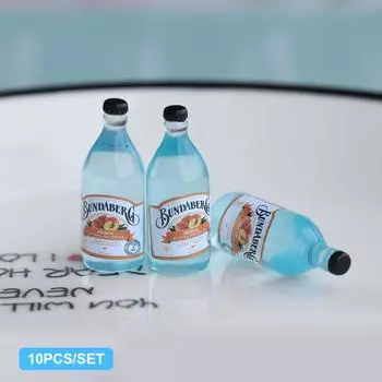10 шт. 1/12 кукольный домик, мини-бутылки для напитков, имитация бутылок для вина, модель куклы, гостиная, кухня, декор, куклы, аксессуары для бара, игрушки