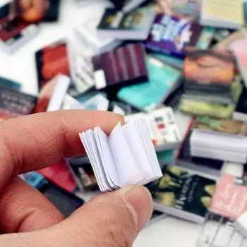 10 шт. 1/12 кукольный домик мини-книги журнал модель кукольный домик кабинет украшение кукольный домик аксессуары детские ролевые игры игрушки