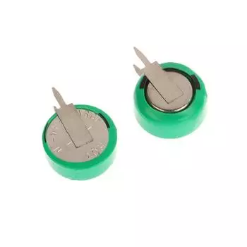 10 шт. 1,2 В 40 мАч Ni-Mh аккумуляторная батарея с паяными штифтами для таймера, игрушек, часов, слухового аппарата, солнечного оборудования, кнопки, монеты