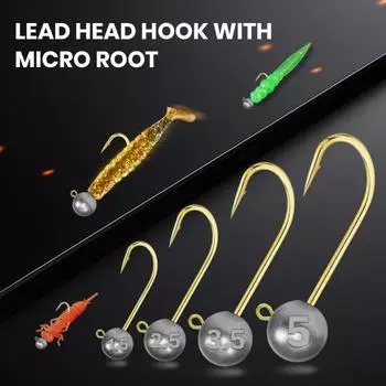 10 шт., 1,5 г/2,5 г/3,5 г/5 г, острые рыболовные крючки с кривошипной джиг-головкой, крючок из нержавеющей стали с защитой от побега, многоразовые портативные жесткие приманки, мягкие червячные джиг-крючки для рыбалки S
