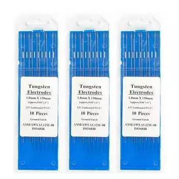 10 шт. 1,5% лантанированный WL15 золотой вольфрамовый электрод для сварки TIG 1,6~3,2 мм 2.0*150mm