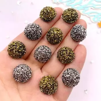 10 шт 1,5 см специальные цвета выпуклые круглые полубусины с плоской задней частью стразы аппликация своими руками свадебные скрапбукинг ювелирные аксессуары