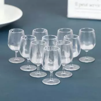 10 шт. 1:6 миниатюрных винных чашек для кукольного домика 1/12, кухонные аксессуары для кукольного домика