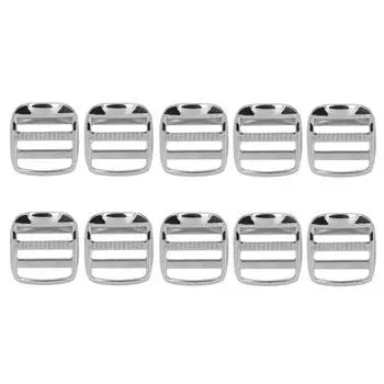 10 шт. 1-дюймовая металлическая регулируемая пряжка для замка-лестницы из прочного сплава с блестками для сумок «сделай сам»