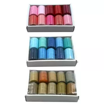 10 шт./1 компл. 402 швейные нитки, бытовые нитки для ручного шитья, многоцветная серия, 1000 ярдов, цветная нить «сделай сам», принадлежности для вышивания