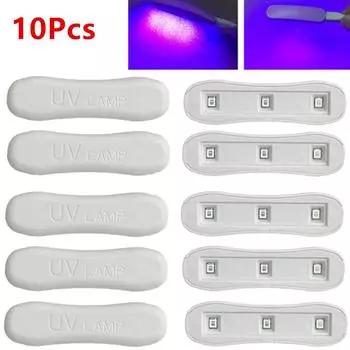 10 шт./1 шт. УФ-лампа для автомобильного стекла, отверждаемая смолой, ультрафиолетовая лампа для автомобильного стекла, комплект для ремонта лобового стекла, инструмент для зарядки через USB