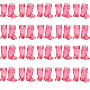 10 шт. 1 унция Мини-рюмки в виде ковбойских сапог Пластиковые рюмки Новые западные ковбойские рюмки Для улицы розовый