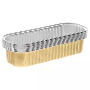 10 шт. 200 мл алюминиевая фольга жестяная чашка форма для пудинга торта выпечка фольга коробка с крышкой золотой