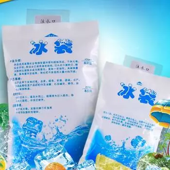 10 шт. 200 мл пакет со льдом для впрыска воды, толстый пакет со свежим льдом, еда, морепродукты, фрукты, доставка в холодильнике 1pc белый
