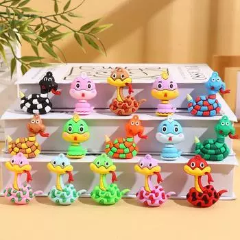 10 шт. 2025 Новогоднее украшение в виде змеи Весенний фестиваль Подвески в виде змеи Милый брелок в виде змеи 10PCS