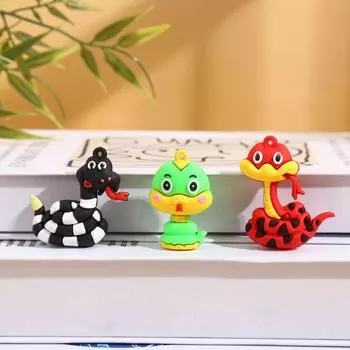 10 шт. 2025 новогоднее украшение в виде змеи, красочные подвески в виде змеи, креативные подарки в виде змеи 10PCS