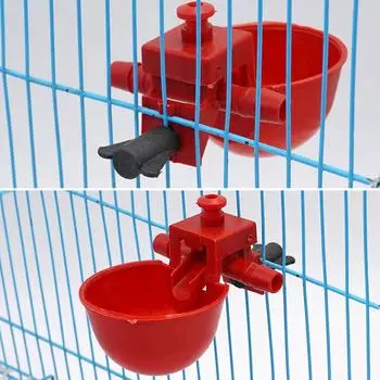 10 шт/20 шт чашка для питья кур в помещении и на открытом воздухе практичная кормушка для кур поилка пластиковый автоматический диспенсер для воды B