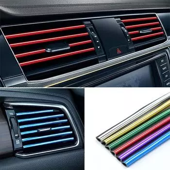 10 шт. 20 см автомобильный кондиционер воздуха розетка декоративные U-образные молдинги отделочные полосы автомобильная дверь защита края угол протектор салон