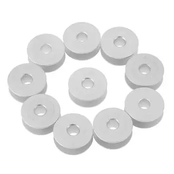 10 шт. 21 мм промышленные алюминиевые шпульки для швейных машин Singer Brother 10pcs