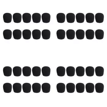 10 шт. 25 мм мягкий эластичный губчатый чехол для микрофона для гарнитуры, микрофон, НОВЫЙ