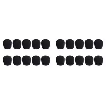 10 шт. 25 мм мягкий эластичный губчатый чехол для микрофона на голову для гарнитуры микрофон DE