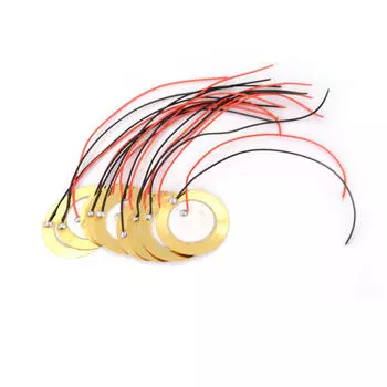 10 шт. 27 мм звуковой датчик триггер барабанный диск + провод медные пьезоэлементы