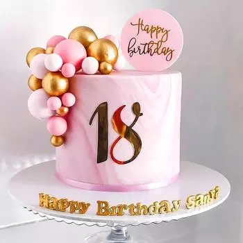 10 шт. 2-3 см шарик для торта, украшение на торт, золотистый, синий, розовый, своими руками, украшения для торта, свадьба, дети, день рождения, вечеринка, флаг для кекса на детском празднике