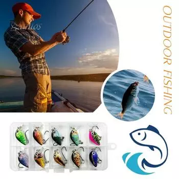 10 шт. 2,8 см/1,5 г приманка для ловли гольяна с крючком в виде длинного языка, реалистичная бионическая искусственная приманка для ловли пресноводной соленой форели, окуня, судака 10 pcs