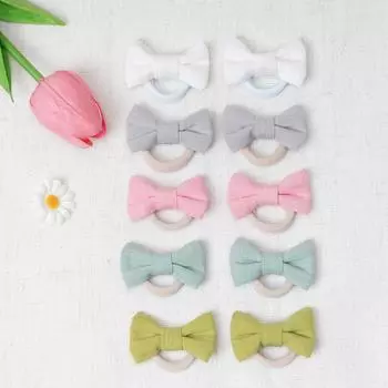 10 шт. 2 Бутиковые Маленькие Эластичные Резинки для Волос для Девочек, Банты для Волос, Нескользящие Принцессины Резинки для Волос для Маленьких Девочек, Детские Аксессуары для Волос