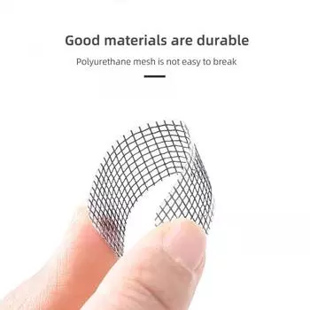 10 шт. 2-х секционная сетка для ремонта оконного экрана, наклейка от комаров, сетка для выхлопной решетки для оконных и дверных дренажных отверстий и VE серый