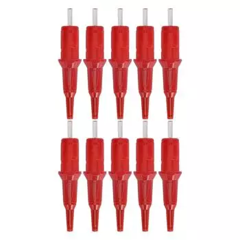 10 шт. 2 мл картриджи для шариковой ручки для татуировок 0,5 мм картриджи для шариковой ручки для практики иглы для татуировки зелёный