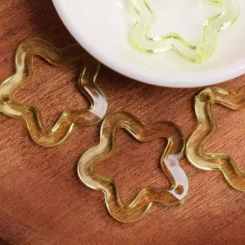 10 шт. 30 мм акриловые прозрачные закругленные кулон-пентаграмма бусины для DIY браслет серьги изготовление ювелирных изделий модный материал подвески ювелирные аксессуары about 30mm 10Pcs зелёный