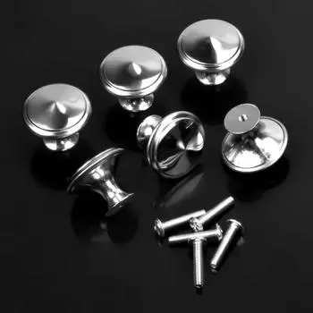 10 шт. 30 мм круглых ручек для шкафов из нержавеющей стали - идеально подходят для кухонных шкафов, ящиков
