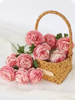 10 шт. 30 см шелковые пионы искусственные цветы искусственные пионы для стола дома гостиной свадьбы вечеринки реквизит для фотографий украшения белый