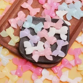 10 шт., 33*24 мм, акриловые бусины-макароны с бантиками, модные бусины, материалы ручной работы розы красного