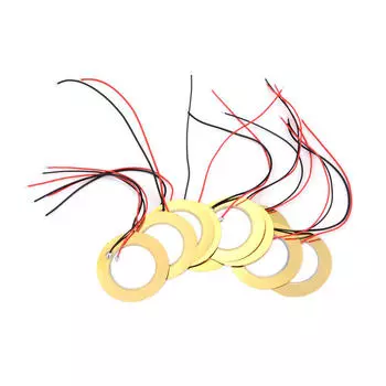 10 шт., 35 мм, пьезоэлектрический датчик, триггерный барабанный диск + медный провод