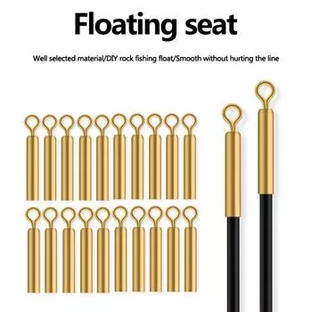 10 шт. 360 градусов вращающиеся на 360 градусов свободно плавающие держатели лески с фиксированной трубкой для рыбалки на открытом воздухе 2.2