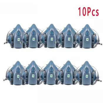 10 шт., 3 м 7502, химический респиратор, защитная маска, промышленный баллончик с краской, в сочетании с фильтром 6000, антиорганический газ