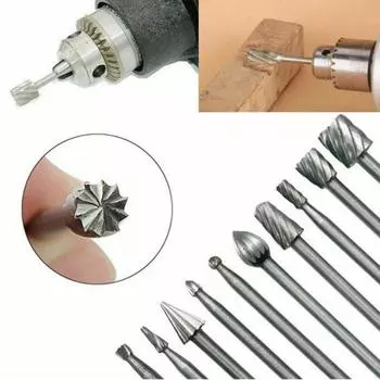 10 шт., 3 мм, профессиональные роторные напильники, различные характеристики, устойчивые к коррозии инструменты для деревообработки, рашпильные сверла, пилинг