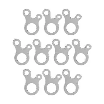 10 шт. 3 отверстия для наружного использования, многоцелевая пряжка из нержавеющей стали для быстрого завязывания узлов