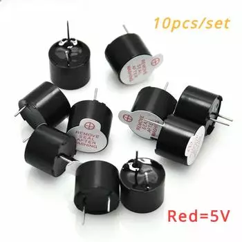 10 шт. 3 В/5 В активный зуммер 9x5,5 мм 0955 3 В мини активный пьезоэлектрический зуммер подходит для зуммеров Arduino 9 мм*5,5 мм TMB09A03