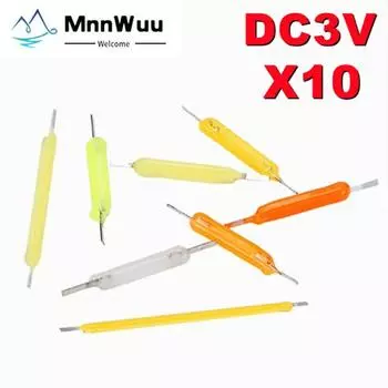 10 шт. 3 В COB светодиодная керамика нить накаливания Эдисон лампочка части лампы 19 мм 29 мм 39 мм 54 мм 68 мм Эдисон лампочка диоды аксессуары освещение 29mm красный