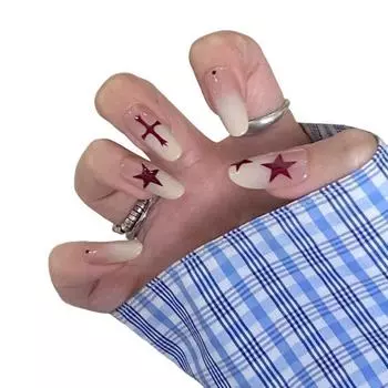 10 шт. 3D-цветок накладные ногти длинный набор для наращивания ногтей Wear Armor многоразовые легко снимаемые экономящие время накладные ногти для домашнего салона S D