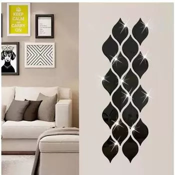 10 шт. 3D-наклейка на стену с изображением капли воды для спальни, гостиной, самоклеящаяся наклейка на домашний декор для туалетного столика